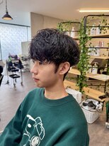 メンズアンダーバーホワイト 南海難波店(Men's _WHITE)&nbsp;シャドーパーマ/メンズパーマ