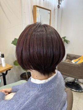 キンヘアストア(KIN hair store) ツヤ感ピンクブラウンスタイル