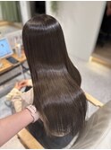 オリーブブラウン×酸性ストレート
