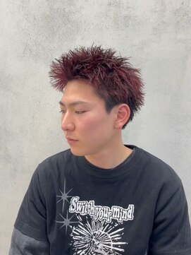 ルースト 南堀江店(ROOST) 刈り上げセンターパート/波巻きツイストスパイラル/南堀江