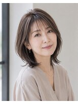 ハーツ 青山表参道店(Heart's)&nbsp;白髪ぼかし脱白髪染め似合わせショートボブ40代50代60代