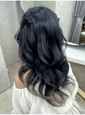 ヨシンモリねじりハーフツイン/ハーフツインヘアセット