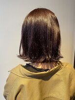 エイミー(Aimee)&nbsp;Aimee町田　切りっぱなし外ハネボブ×ラベンダーブラウン