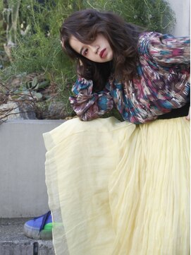 リブロ 三軒茶屋(LIBRO) ヒッピー×くせ毛風セミロング