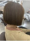 ミルクティーベージュミニボブ♪