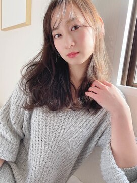 ブラン(BLANC.) シースルーバングセミディ　20代30代