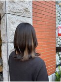 20代30代大人かわいいベージュインナーカラー