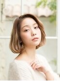 大人可愛いイメチェンモードヘアダークアッシュチェリーブラウン