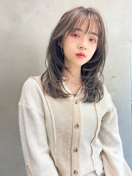 ロイジー(roijir) 表参道roijir 顔周りハイレイヤー×グレーカラー