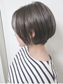 【morio原宿】ショートボブ　グレージュ