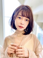 アンク(ank)&nbsp;大人可愛い20代30代40代/ふんわりボブ/ミディアムボブ/ベージュ