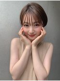 黒髪/グレーベージュ/レイヤーロング/前髪パーマ[鹿児島駅]