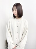 《shii../大黒》＃ミニボブ＃レイヤーボブ＃ピンクベージュ