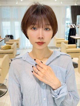 アンド ストーリーズ(&STORIES) ショートボブ髪型30代40代50代前髪あり前髪なし面長丸顔【荒牧】