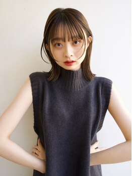 オルセン ディービーエー バルーンヘアー(OLSEN D.B.A BALLOON HAIR)の写真/トレンドの顔周りのカットで簡単なスタイリングでもこなれ感を演出。骨格に合わせミリ単位で調整＊