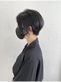 スッキリミニマムな前下がりショート*