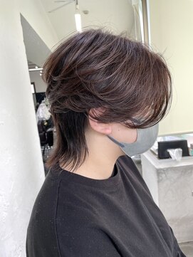 ポプルス(popls) センターパートウルフ/カルマヘア/ウルフカット/毛流れヘア