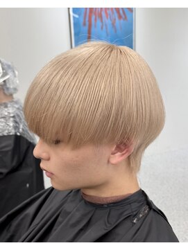 メンズペレ 渋谷(MEN'S PELE) スペインカール/スパイキーショート/ブルーブラック/渋谷