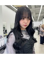 リノート バイ エゴル 太田川(Linoet by ENGOL)&nbsp;ブルーブラック/顔まわりカット／前髪カット