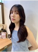 くびれヘア/顔周り/韓国/レイヤーカット/黒髪/ミディアム北千住