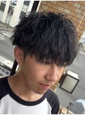 メンズ波巻きパーマ