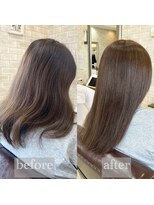 ヴィアスヘアー(vias hair)&nbsp;【白髪染め】ツヤと透明感をまとう上品なベージュブラウン