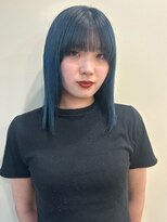 ユニバイリサ 天神大名店(uni by risa)&nbsp;ブルべ ストレート 艶髪 ブリーチ ハイトーン 顔周りカット 20代