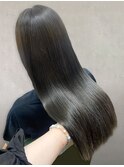秋カラー◎20代30代暗髪艶髪オリーブグレージュ