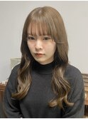 ブリーチなしダブルカラーヘーゼルベージュ秋カラー冬カラー