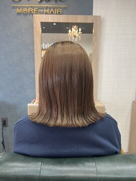 モアヘアー(MORE-HAIR) ぱっつんボブ