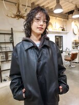 アンドスタイル(&style)&nbsp;【TSUJI】レイヤー ミディアム パーマ 前髪 クセ毛風