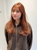 ガリカ 大名(Gallica)&nbsp;<ゲスト>ブリーチなしダブルカラーでオレンジベージュ