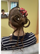 さくらの お祭りヘアアレンジ