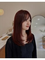 アン(awn)&nbsp;【ミディアムレイヤー×ボルドーカラー】