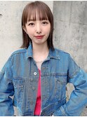 ハイライトぱっつんbob style