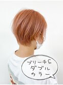ダブルカラー/オンカラー×ショートスタイル
