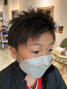 マーブルヘアー(Marble hair) キッズアシンメトリー