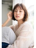 大人かわいい美髪ボブパーマ