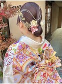 成人式前カラー☆ピンクグレージュ