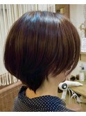 骨格修正小顔マッシュグラデーションボブ