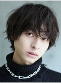 ミディアムウルフショート【シースルーバング】