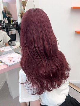 ミミヘアーガーデン(mimi hair garden) 甘めピンクカラー/チェリーピンク/ダブルカラー/10代20代30代