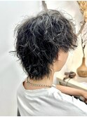 ウルフパーマ波巻きパーマツイストスパイラルパーマ 奥東 巧真