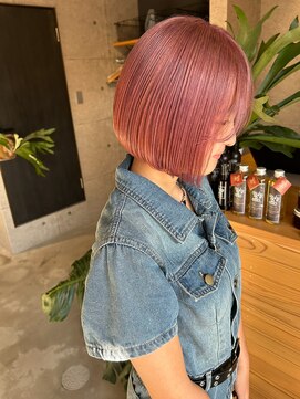 リベルタ(LIBERTA) 大人可愛いボブ☆ブリーチ必須ピンク