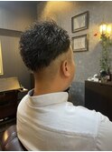 ワイルド系ツーブロックパーマ
