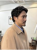 メンズショートナチュラルパーマ
