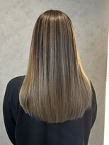 ラック(LUCK)&nbsp;バレイヤージュ/船橋/くすみベージュ/細めハイライト