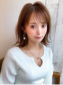 【OPEN】小顔前髪あり後れ毛サイドバングメルティカラー