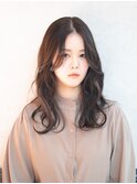 くびれウェーブロング×モーブグレージュ