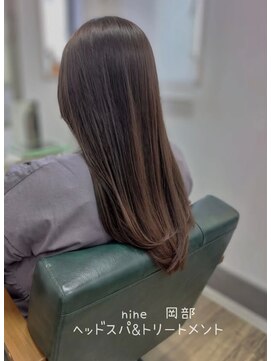 ヘアアトリエ ナイン 岡部店(hair atelier nine) イメチェン/ラベンダーミルクティー/刈り上げマッシュ/福島市